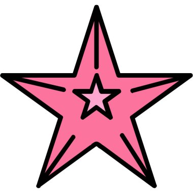 Bir yıldızın vektör illüstrasyonu