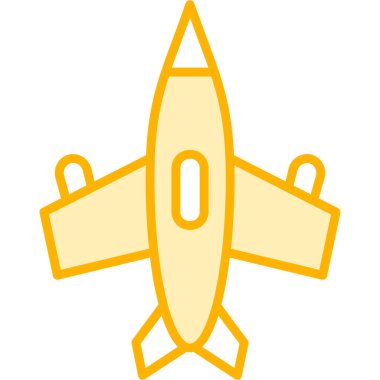 Uçak simge vektör çizim