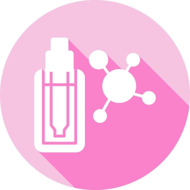 Kimya şişesi. Basit resimleme