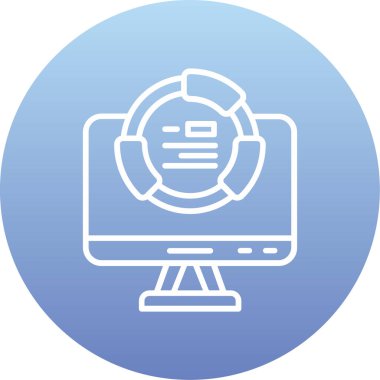 seo modern simgesinin vektör illüstrasyonu