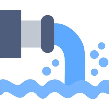 Su musluğu ikonu vektör illüstrasyonu