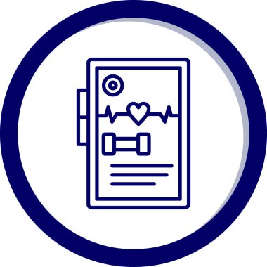 Kalp simgesi ve vektör illüstrasyonlu pano