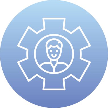 dişli simgesi vektör illüstrasyonu