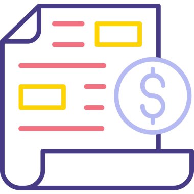 İş. Web simgesi basit illüstrasyon