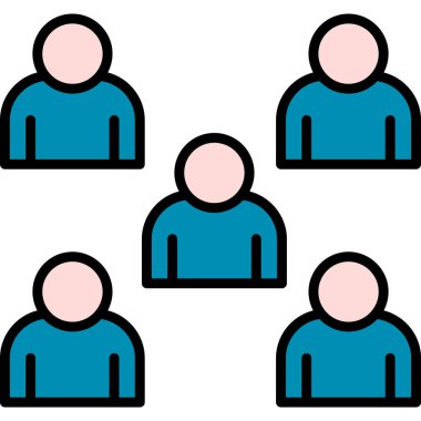 insanlar simge vektör illüstrasyonu