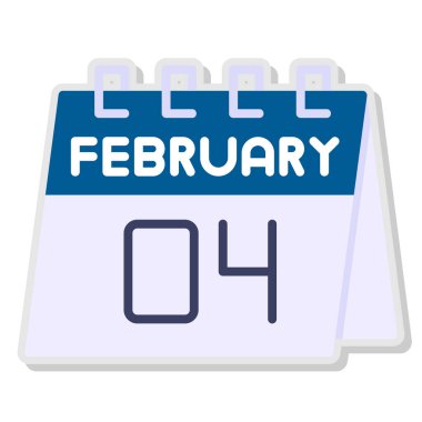 Şubat 31 takvim simgesi - takvim tasarımı