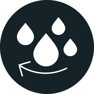 İkonları bırak. Vektör biçimi düz ikonik sembol, yuvarlak açılar, gri renk, beyaz arkaplan.