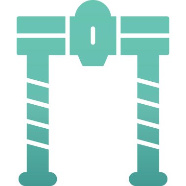 bariyer simgesi vektör illüstrasyonu