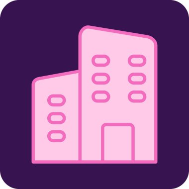 Modern yapı simgesinin vektör illüstrasyonu