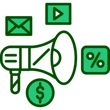 Taslak biçiminde pazarlama tanıtım simgesi