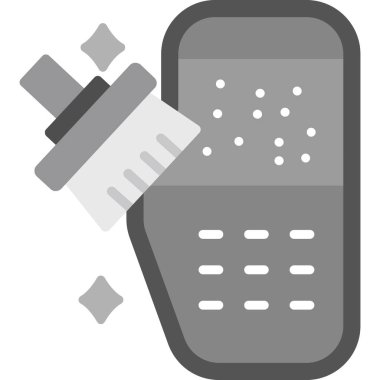 Antiseptik dezenfeksiyon simgesi, basit stil.