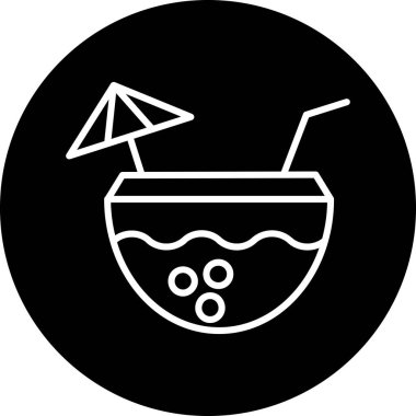 Bir fincan çayla pipetin vektör çizimi