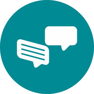 Sohbet simgesi vektör illüstrasyonu