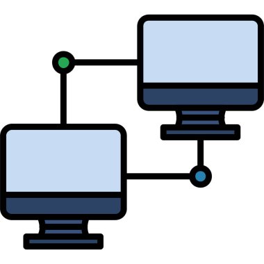 Bilgisayar simgesi. vektör illüstrasyonu