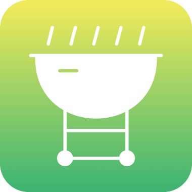 vektör barbekü simgesi