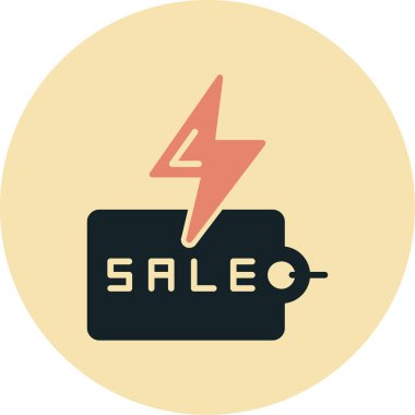 Moda Biçimli Satış Simgesi İzole Arkaplan