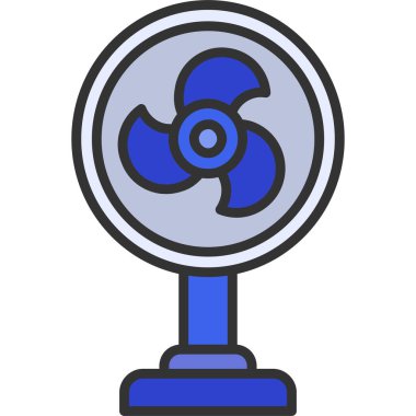 fan fan simgesi, vektör illüstrasyonu