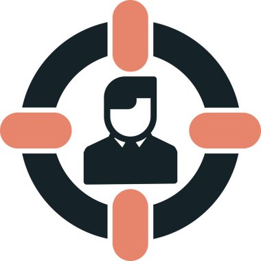 iş adamı simgesi vektör illüstrasyonu