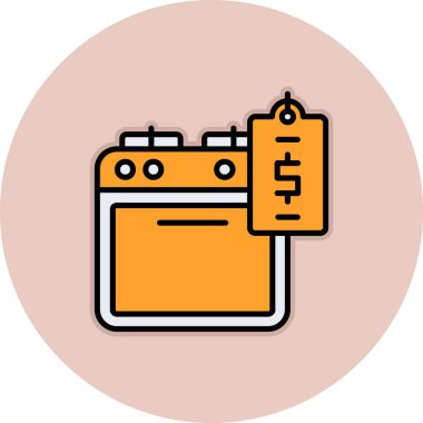 Moda Biçimli Batarya Simgesi İzole Arkaplan