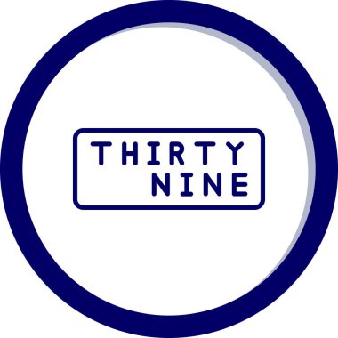 bir numaralı simge, düz tasarım biçimi