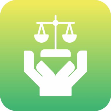 vektör yasası düz simgesi