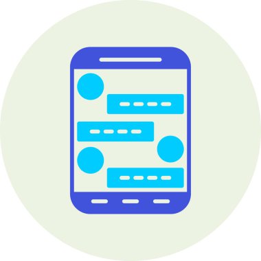 Cep telefonu. Web simgesi basit illüstrasyon