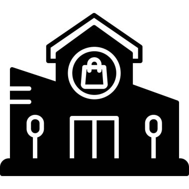 Bina. Web simgesi basit tasarım