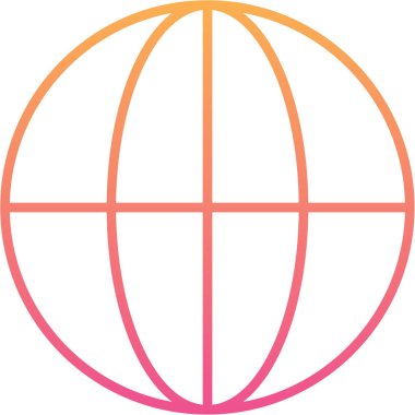 Küresel simge vektör illüstrasyonu