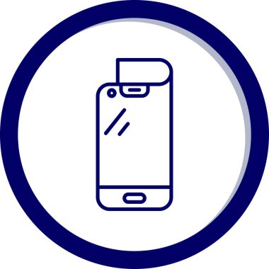 Akıllı telefon simgesinin vektör illüstrasyonu