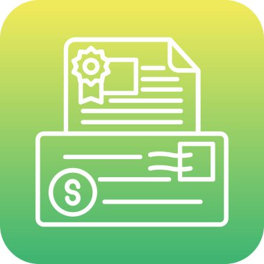 Vektör Belgesi Ico, vektör illüstrasyonu