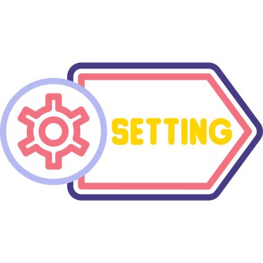 Simge vektör illüstrasyonu ayarlanıyor