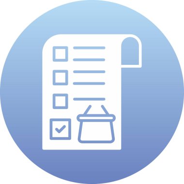 Kontrol listesi. Web simgesi vektör illüstrasyonu