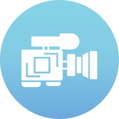 Kamera. Web simgesi basit illüstrasyon