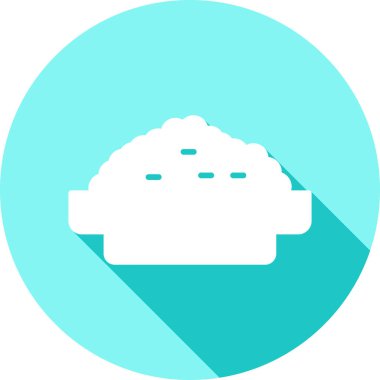 Pasta tatlı ikonu ana hatlarıyla