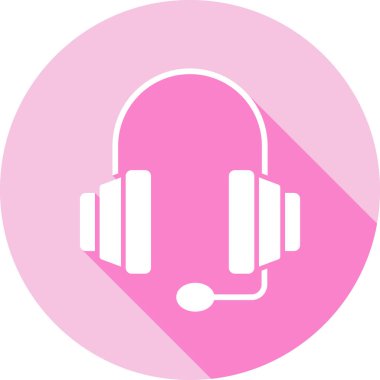 kulaklık simgesi vektör illüstrasyonu