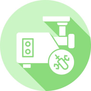 CCTV kamera simgesi, vektör illüstrasyonu