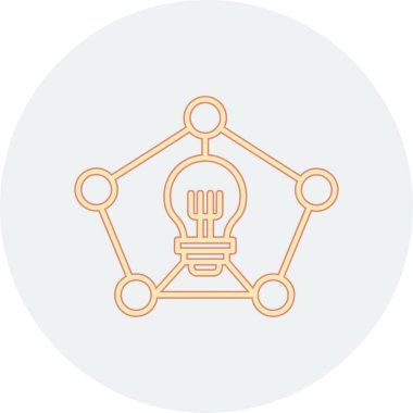 Yaratıcı fikir kavramı, vektör çizim