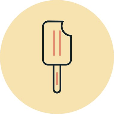 dondurma ikonu vektör illüstrasyonu