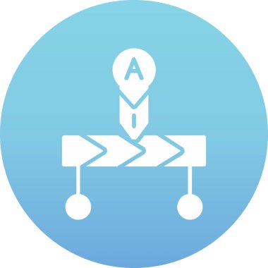 Yol işareti simgesinin vektör illüstrasyonu