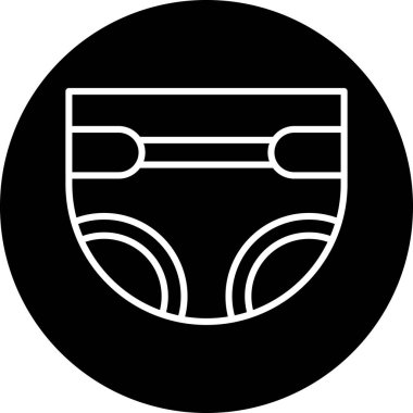 İç çamaşırı. Web simgesi basit illüstrasyon