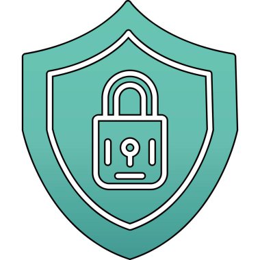 Asma kilit simgesi. Web için asma kilit vektör simgelerinin özet çizimi