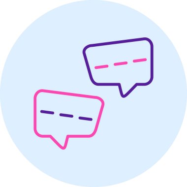 kabarcık sohbet iletişim simgesi - özet biçimi