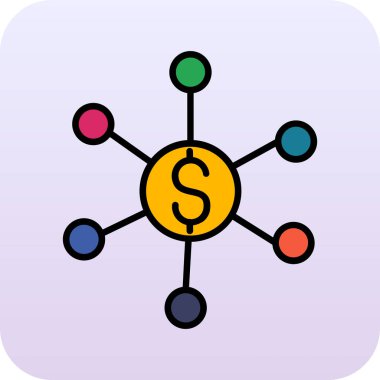 ağ paylaşım simgesi çizimi