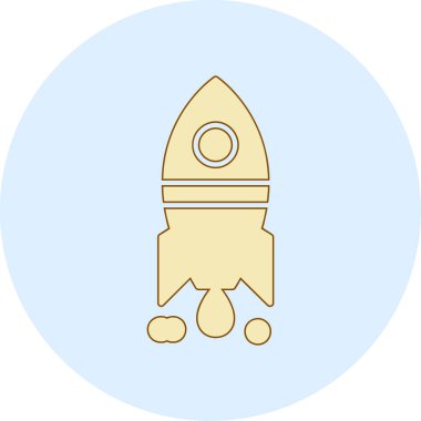 Moda biçimi izole edilmiş arkaplanda uzay gemisi simgesi