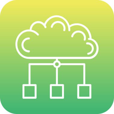 Benzersiz bulut veri vektörü sembolü