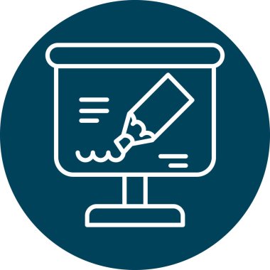 Seo simgesinin vektör illüstrasyonu