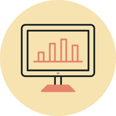 izleyici ikon vektör illüstrasyonu