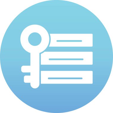 anahtar vektör Glifler renk simgesi