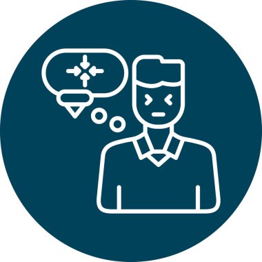 İnsan simgesinin vektör illüstrasyonu