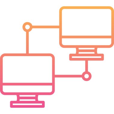 Bilgisayar. Web simgesi vektör illüstrasyonu